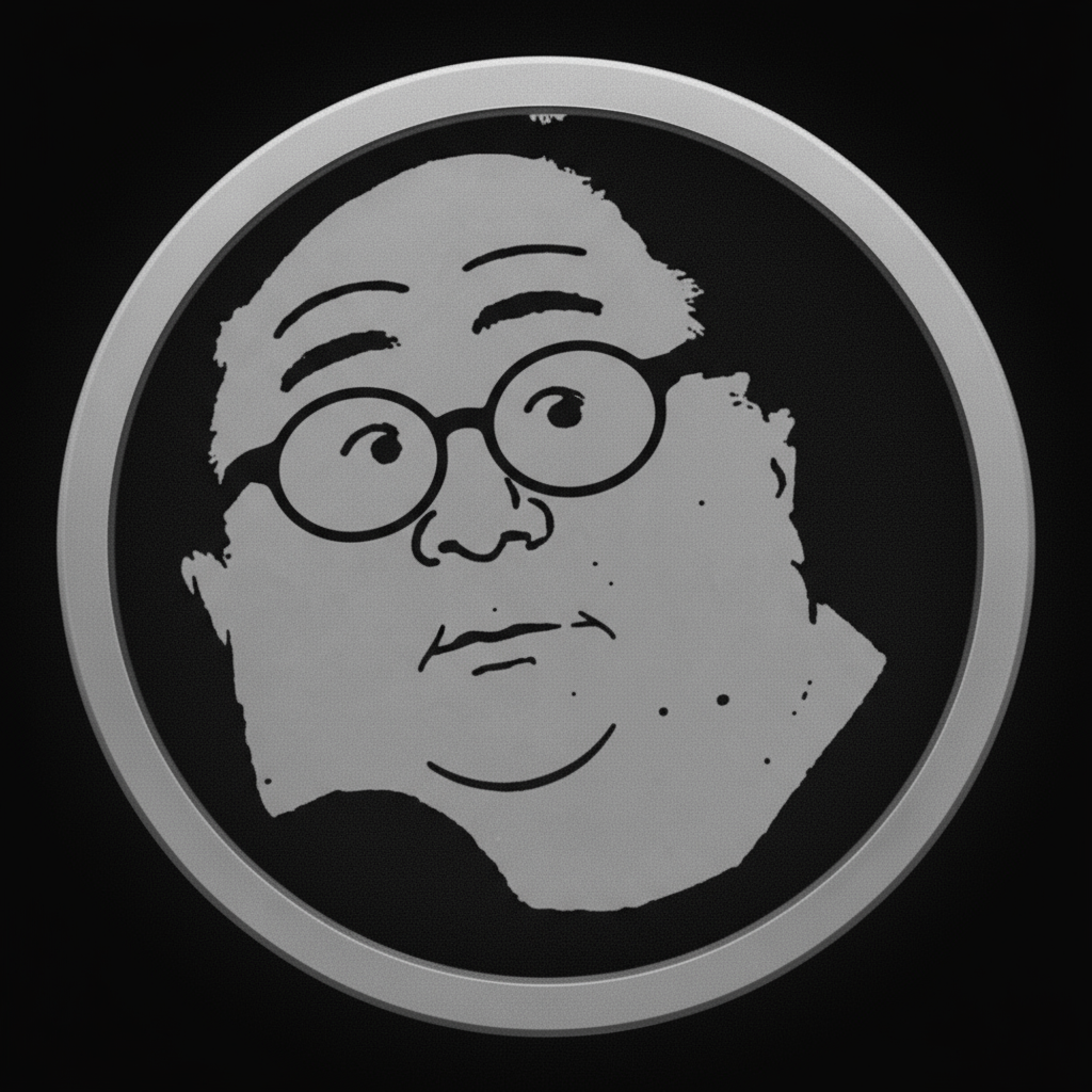 SEND Aid coin logo - circular mascot with round glasses